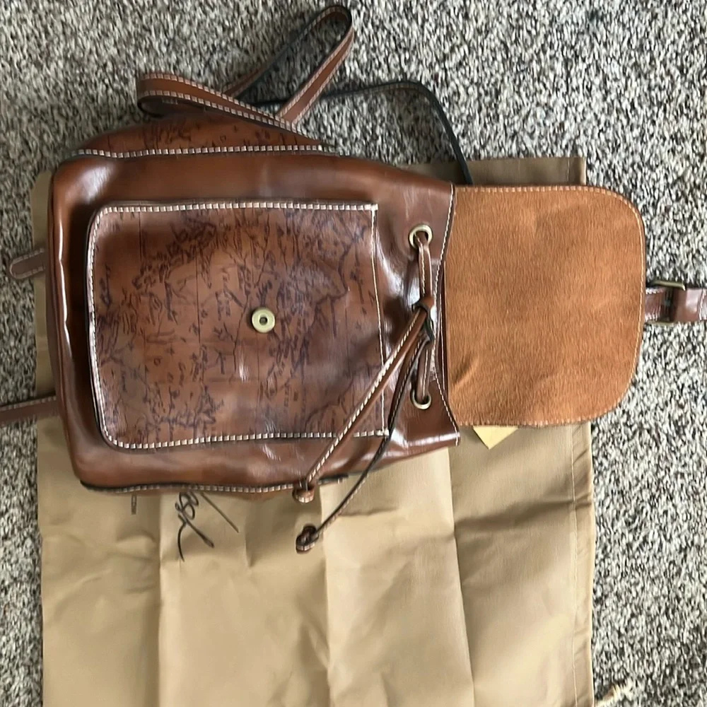 Patricia Nash Casape Backpack in Signature Map
